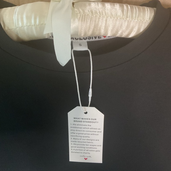 NWT Made with ❤️ BLACK DRESS LONG SLEEVE (S) should be a M!  Comfortable! - Picture 7 of 7